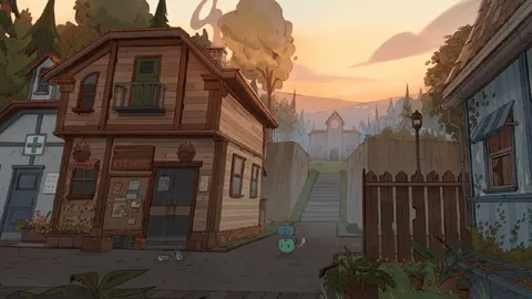 Quiet Village at Sunset