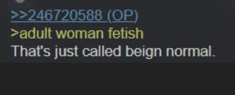Adult Woman Fetish Response