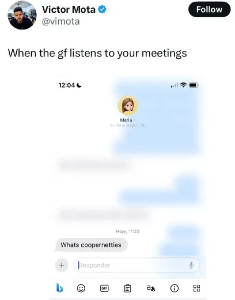 Girlfriend Listens to Work Meetings