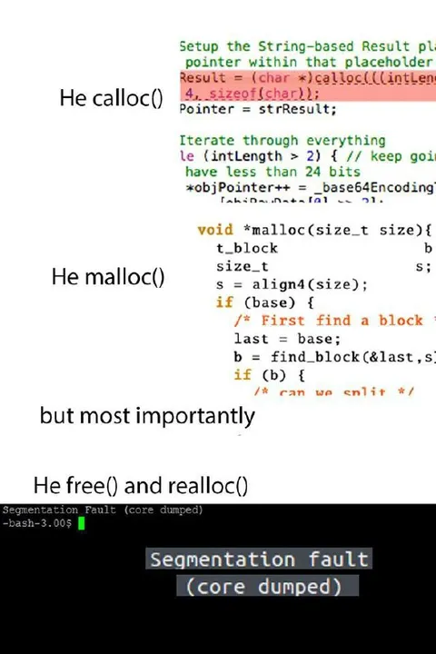 He calloc, malloc, free and realloc