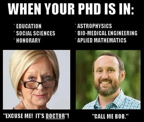 When Your PhD Is in Education