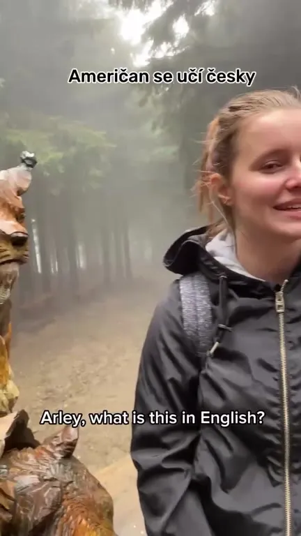 Američan se učí česky