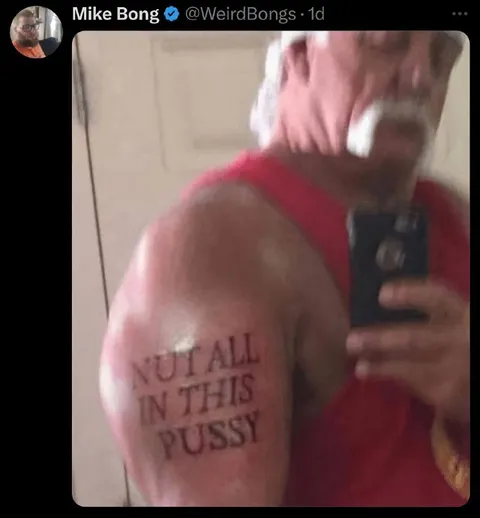Not All in This Pussy Tattoo