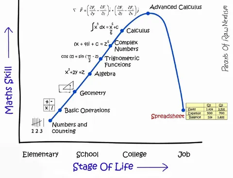 Math Skills Peak at College