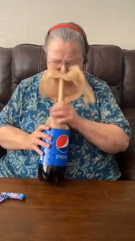 Pepsi Bottle Explodes on Woman