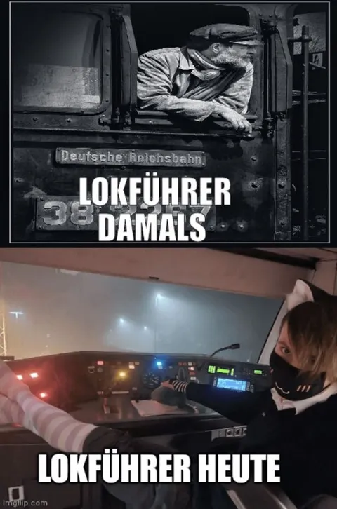 Lokführer damals und heute