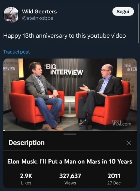 Elon Musk Mars in 10 Years