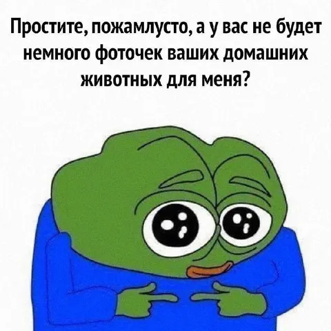 Пепе просит фото питомцев