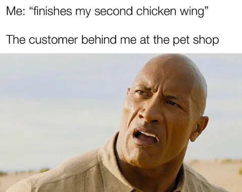 Second Chicken Wing at the Pet Shop