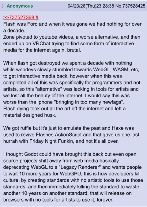 Flash Dying Killed Internet Art