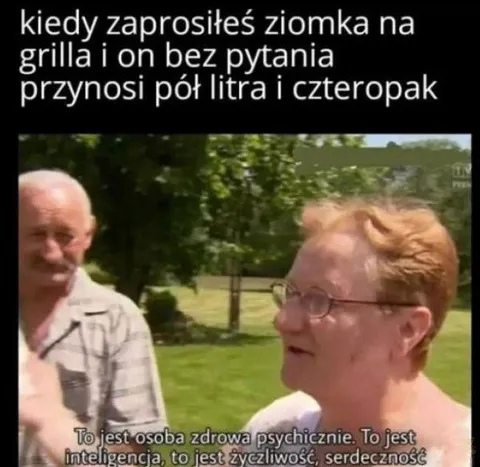 Ziomka na grilla z czteropakiem