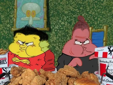 Squidward and Patrick Feast