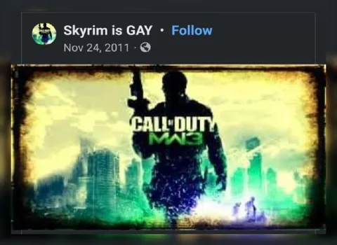Skyrim Is Gay Call of Duty