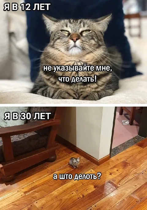 В 12 лет и в 30 лет