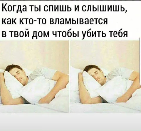 Когда слышишь взломщика во сне