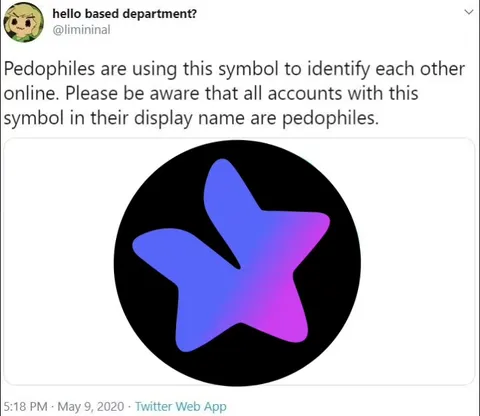 Pedophile Symbol Warning