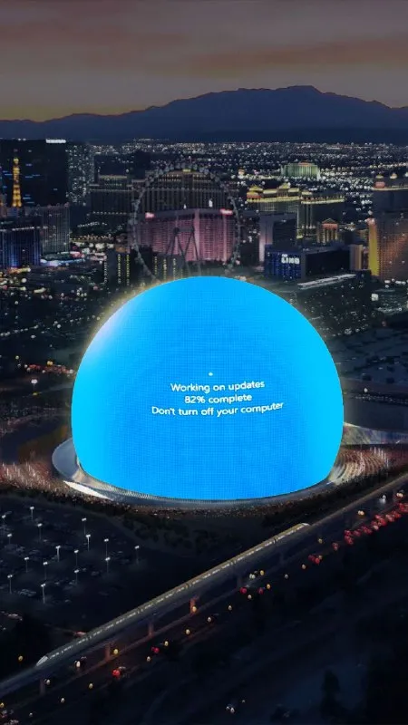 Sphere Updating at 82 Percent