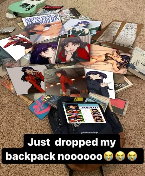 Dropped My Evangelion Backpack