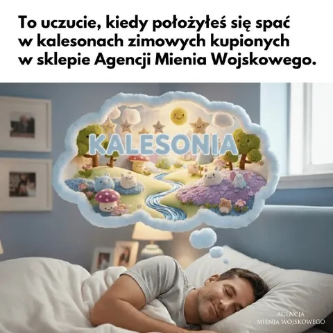 Kalesony zimowe i słodkie sny