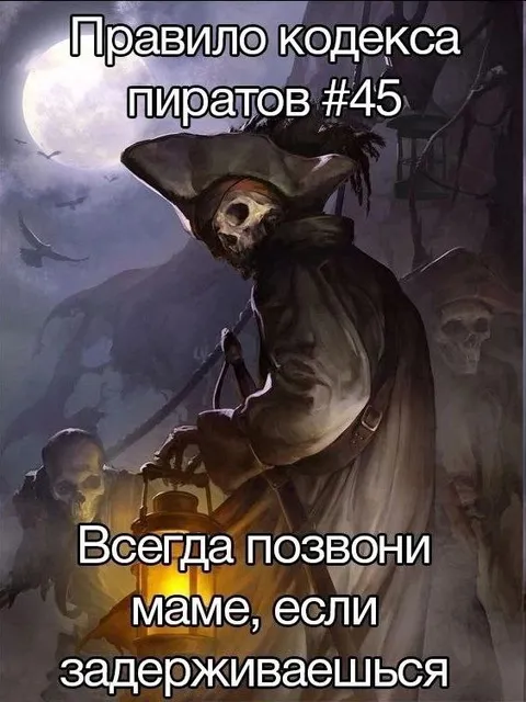 Пираты всегда звонят маме