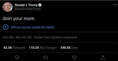 Trump Doin Your Mom Tweet