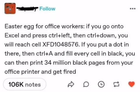 Excel Black Pages Prank