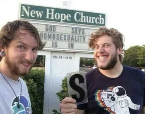 New Hope Church Sign Joke