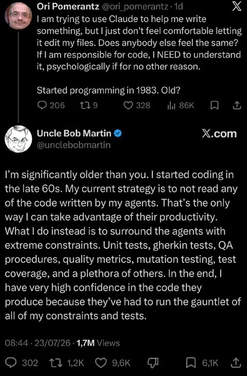 Uncle Bob Doesn't Read Code