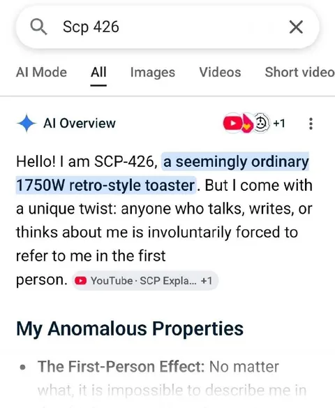 SCP-426 Toaster First-Person Effect