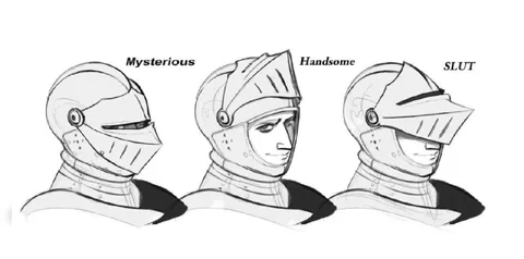 Mysterious Handsome Slut Helmets