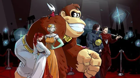 Донkey Kong на красной дорожке