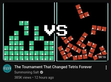 Not Tetris Versus Tetris