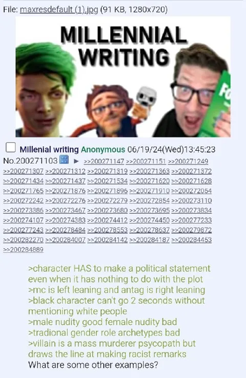 Millennial Writing Political Statements