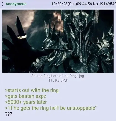 Sauron Gets Beaten Without the Ring