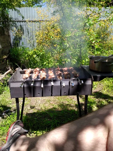 Шашлык на даче