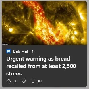 Bread Recalled From 2,500 Stores