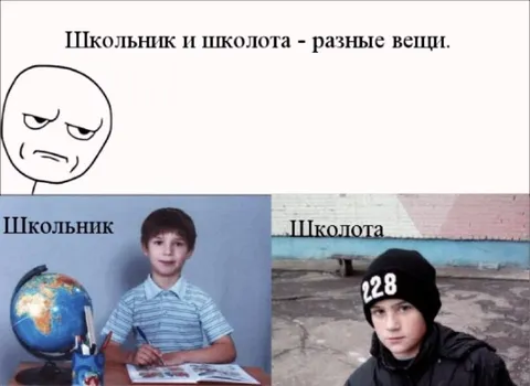 Школьник и школота — разные вещи