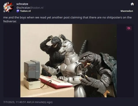 Godzilla Shitposters Reading Together