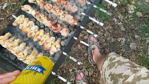 Летний шашлык на Кубани