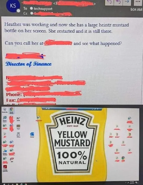 Heinz Mustard on the Screen