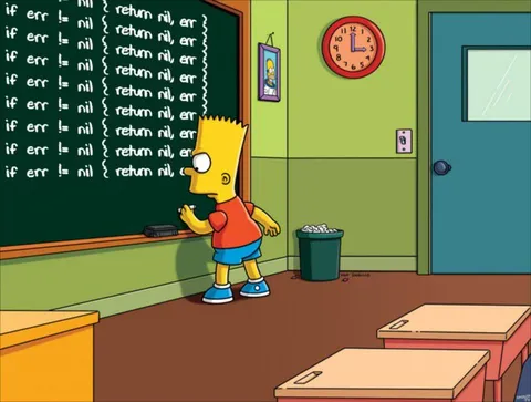 Bart Repeating the Same Code