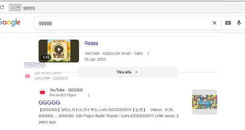 Upside-Down Google Search Results
