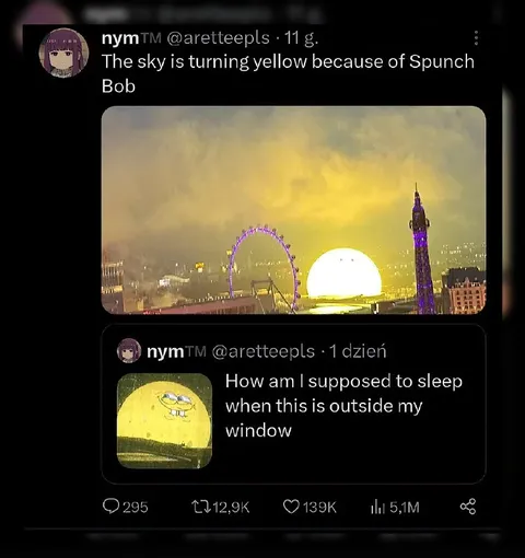 SpongeBob Turns the Sky Yellow