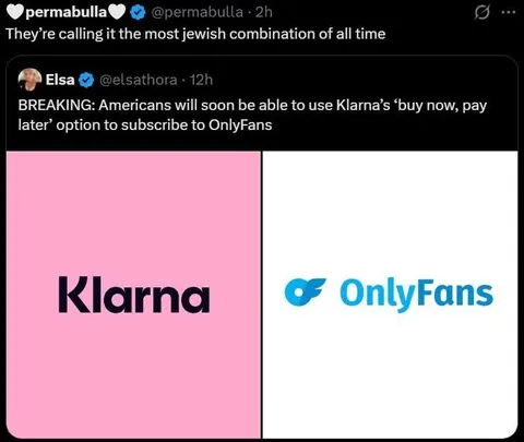 Klarna OnlyFans Combination