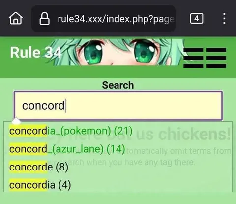 Rule 34 Concord Search