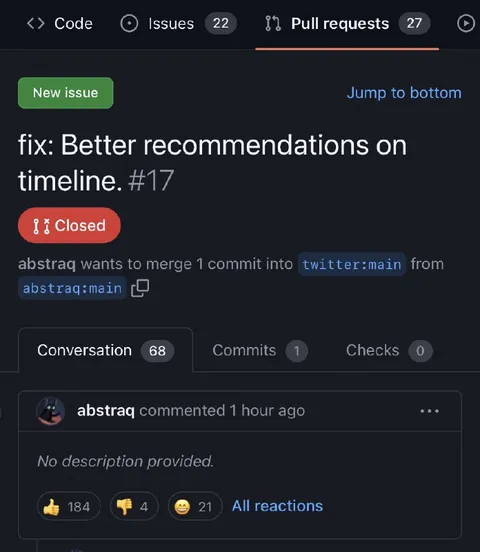Twitter Timeline Pull Request