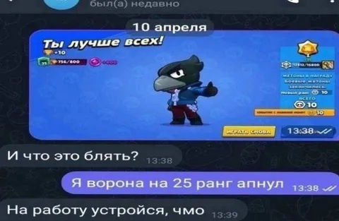 Ворона на 25 ранг