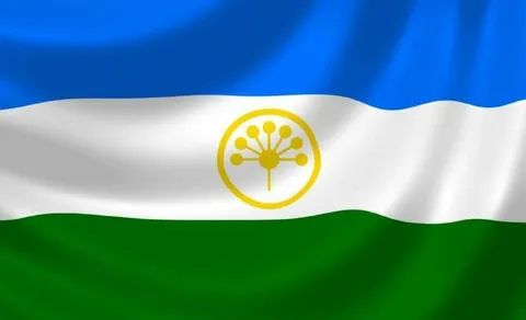 Флаг Башкирии и борщевик