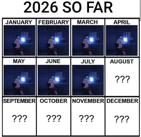 2026 So Far Calendar Meme