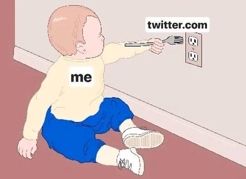 Me Reaching for Twitter